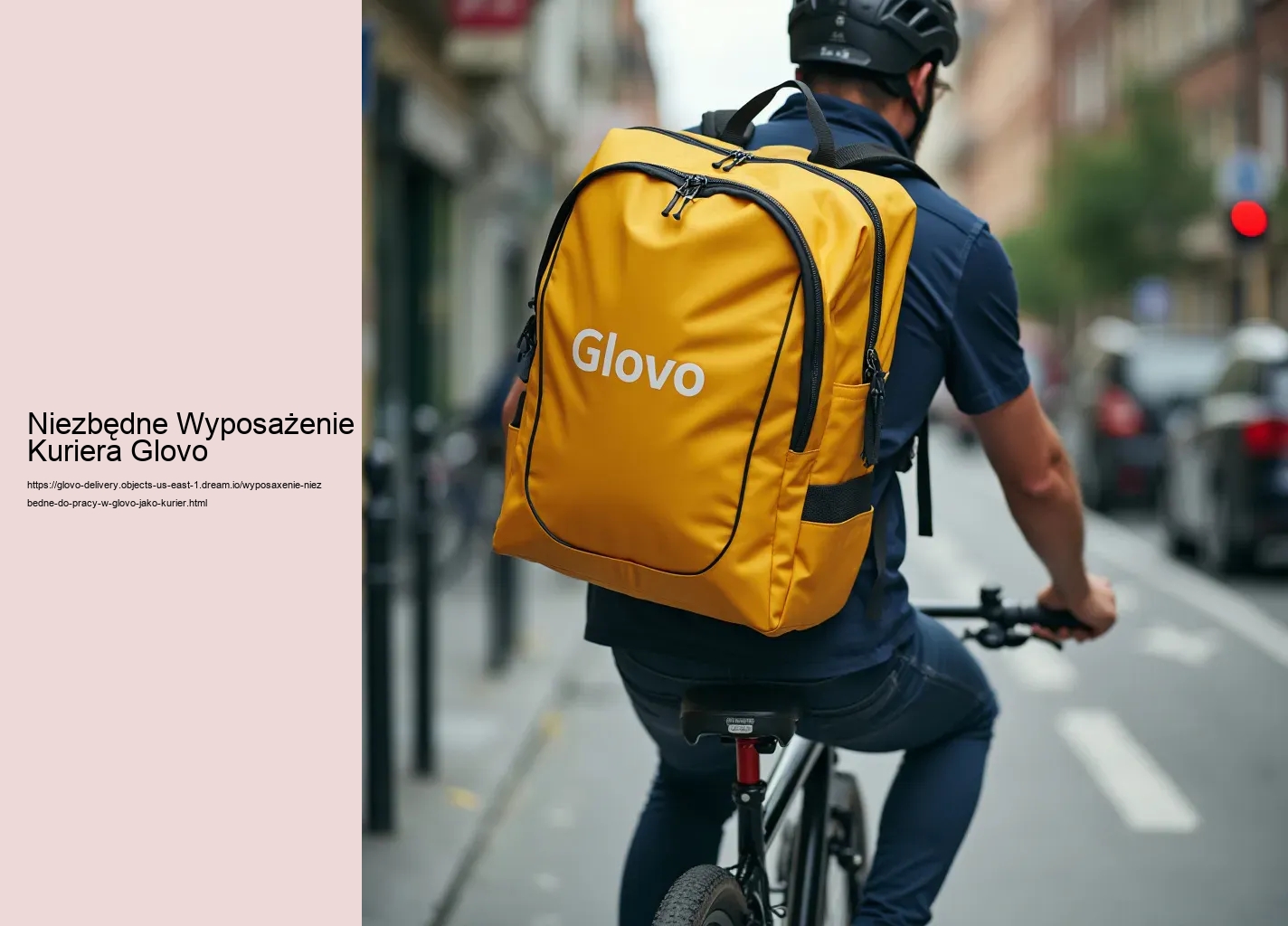 Niezbędne Wyposażenie Kuriera Glovo